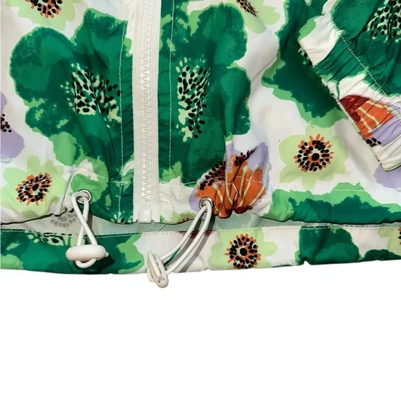 TCEC Botanical Print Light Weight- Green and Orange - Picture 2 of 2